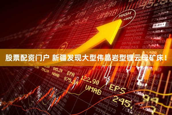 股票配资门户 新疆发现大型伟晶岩型锂云母矿床！